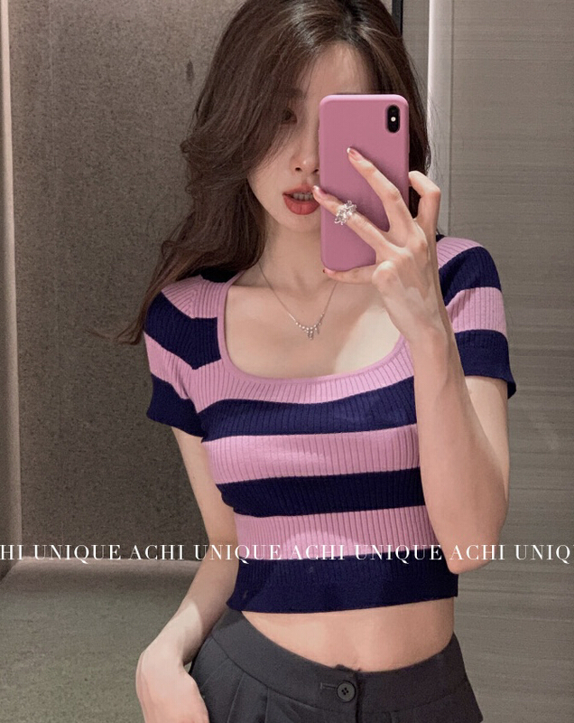 [Amanda] pure self-cultivation U-neck versatile blouse 5066# PCZ