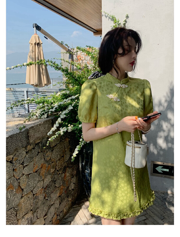 New in early summer! [w design] Vintage cheongsam fashion dress 16281# WPL