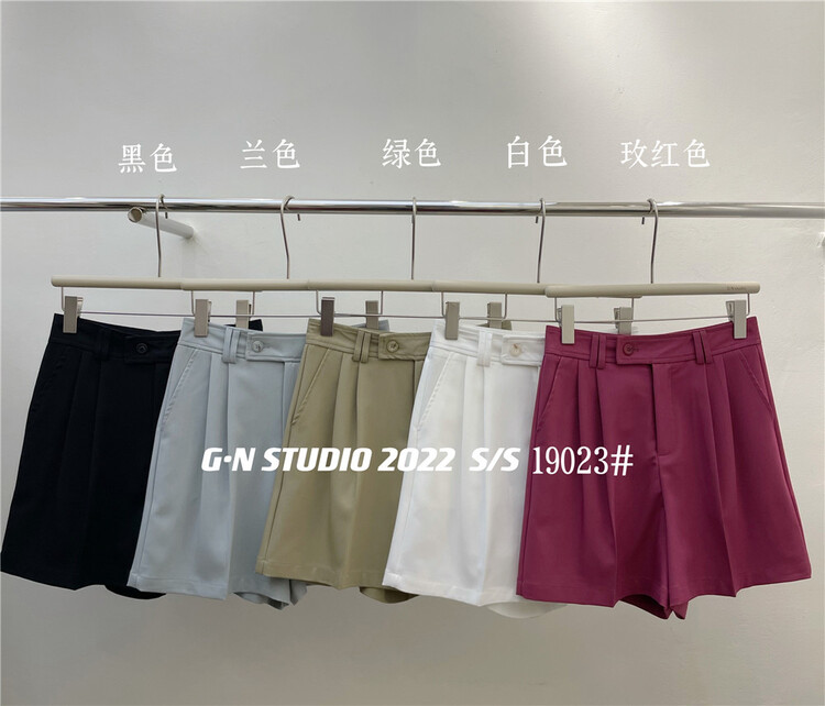 New year in early spring! [g · n] simple solid color comfortable casual shorts 19023# hjy