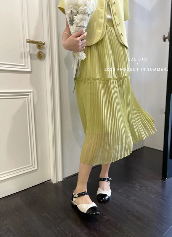 [Sze] pleated lady temperament skirt (only skirts) 90506# zxx