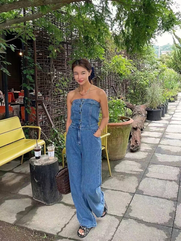 [31 fashion] Korean version hot girl fashion loose Jumpsuit 8054# hjy