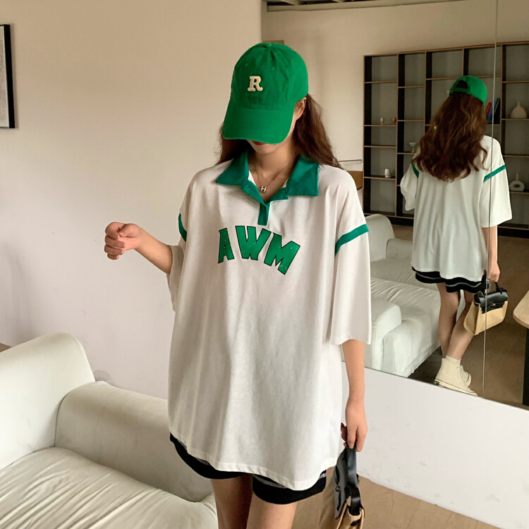 [ycnana] color blocking letter printing fashion dress 98099# LSW
