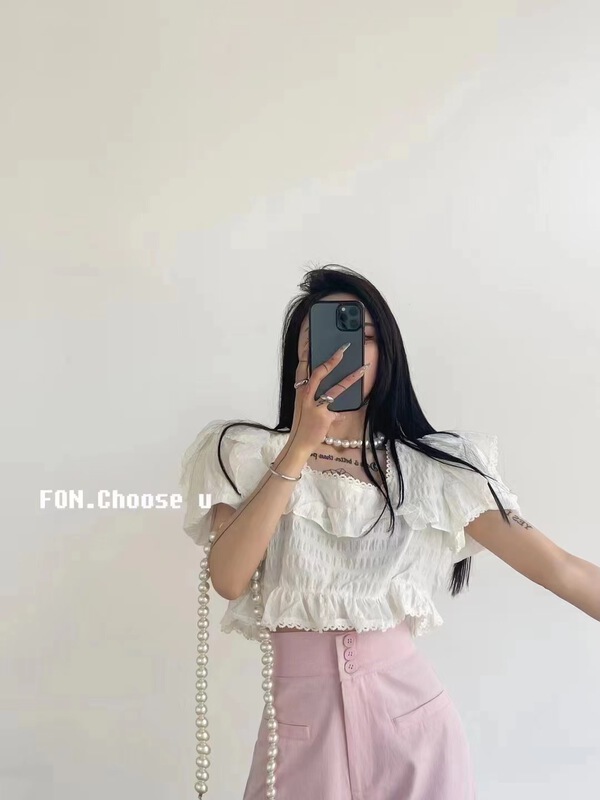 [Yan Zhen] Korean Style Lace square neck blouse 2664# PCZ