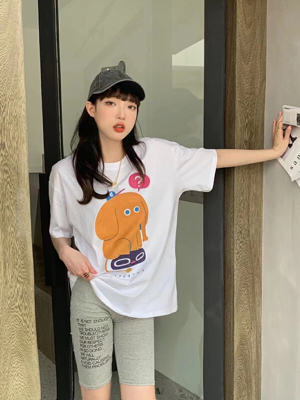 [Irene] cartoon printing fashion short sleeve T-shirt 2254# WTT