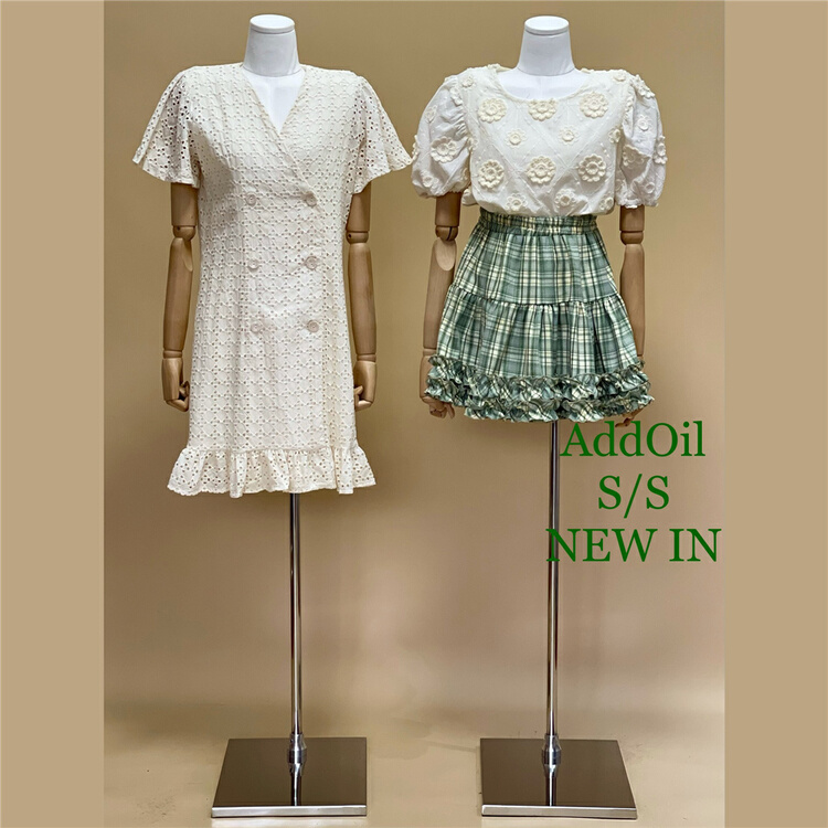 goods in stock! New in early summer! [addoil] elastic waist Plaid versatile skirt 2512# zxl