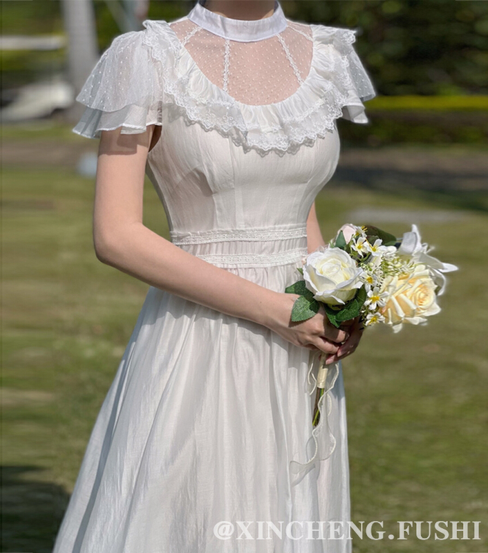 [Xinsheng] French Vintage Lace embroidery dress 6039# PCZ