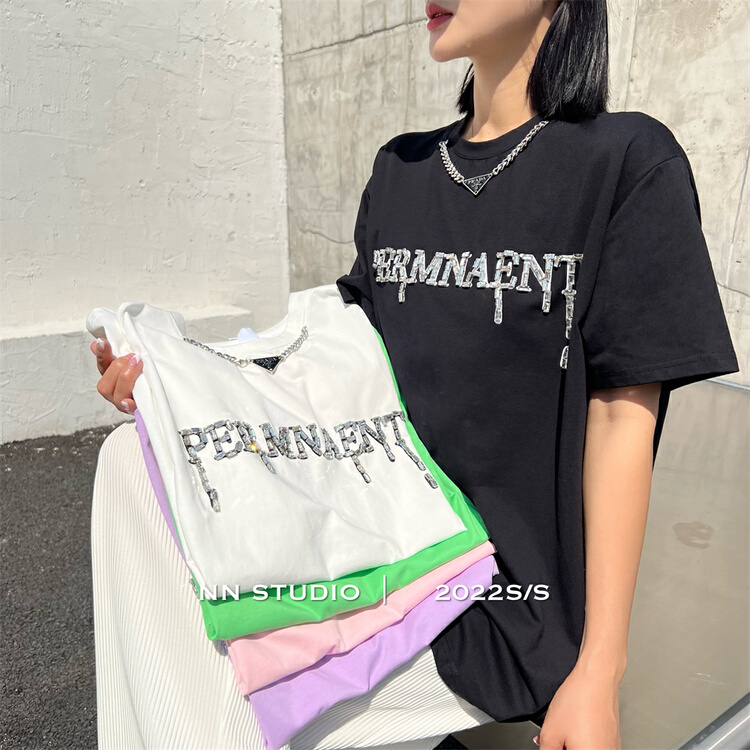 New in early summer! [NN] Korean fashion letter printed short sleeve T-shirt ys1-8558# XYY