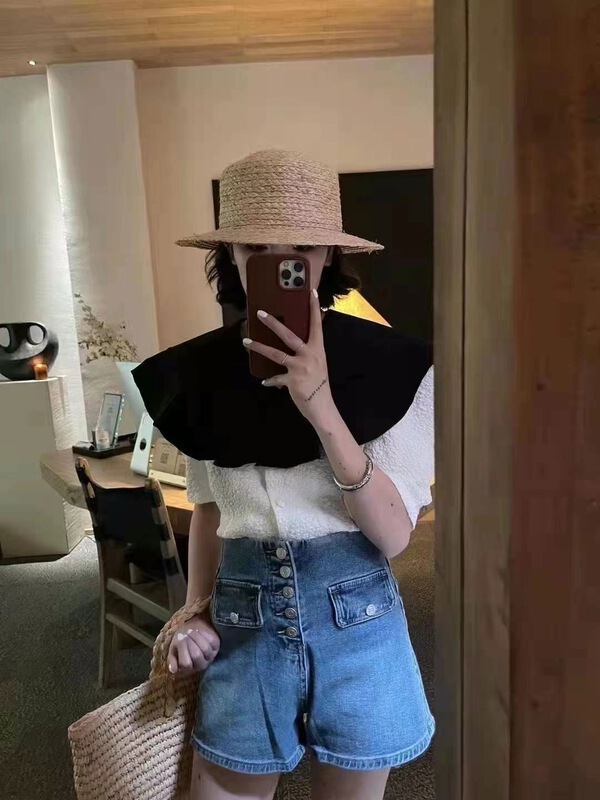 [x2 square] Korean high waist thin denim shorts nf1997# ll