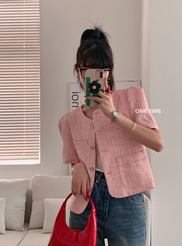 New in early summer! [one time] xiaoxiangfeng single breasted jacket xw5009# CLS