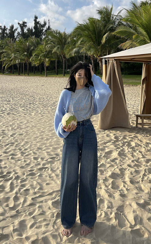 [t-too] Korean wide leg jeans 663872# LSL