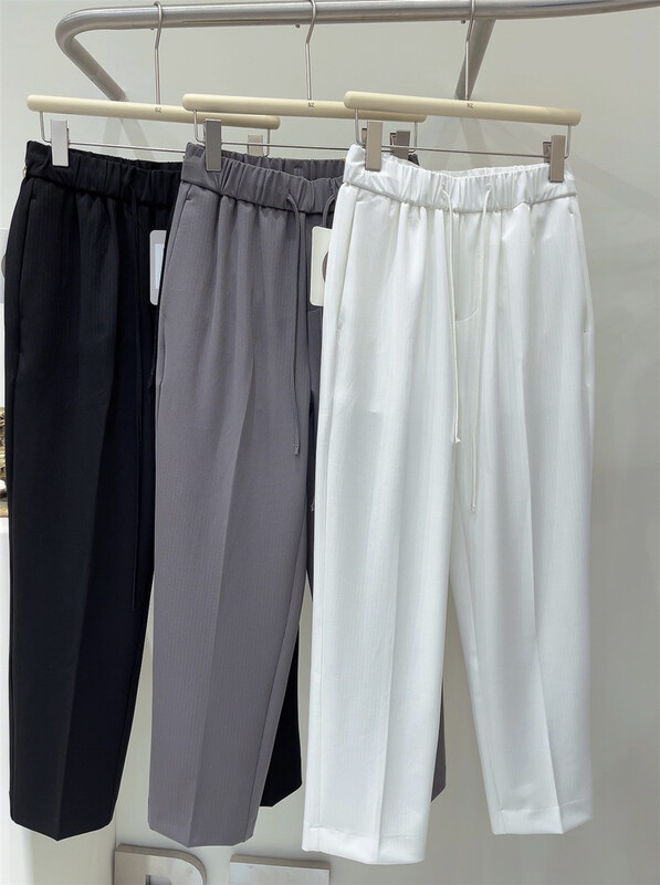 In early summer! [small ares] comfortable drawstring elastic waist casual pants 555\zzl