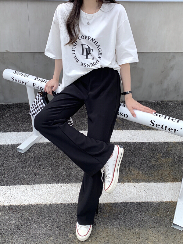 New year in early spring! [run. 7] Korean casual printed short sleeve T-shirt 21089# XYJ