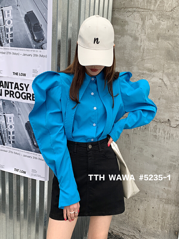 goods in stock! New in early summer! [Wawa] Korean casual versatile denim skirt 5235-1# ozq
