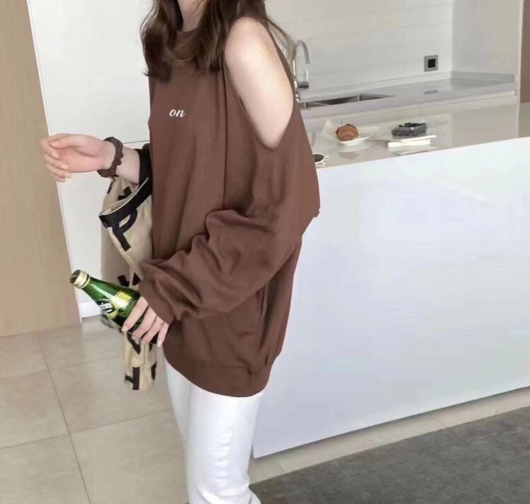 Original price 43.99! [Xiaofan family] off shoulder candy loose Korean sweater ys1-6019# LJF