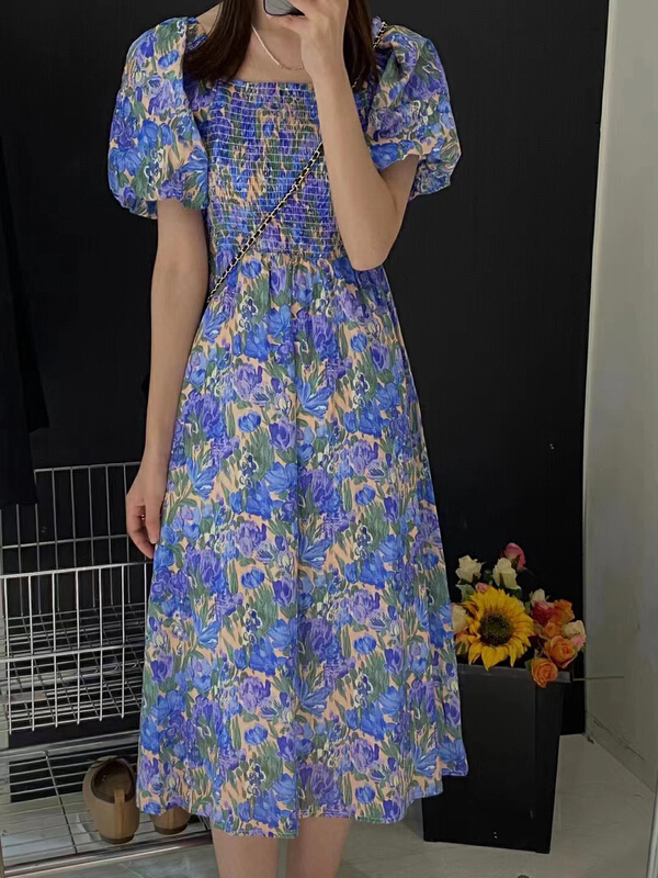 [RS] lady temperament floral dress rs1850# XYY
