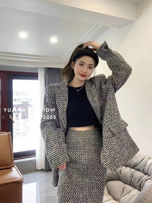 goods in stock! New year in early spring! [Dalu] single breasted suit + lady style skirt suit 520# PCZ