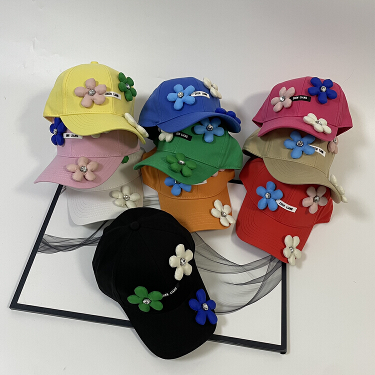 [aesthetic hat industry] heavy industry flower leisure baseball hat 3846# LSL