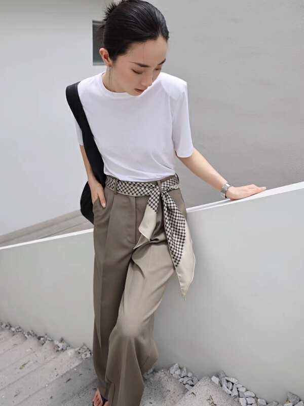 [until blue] Korean simple loose Casual Short Sleeve T-shirt 21288# jhy