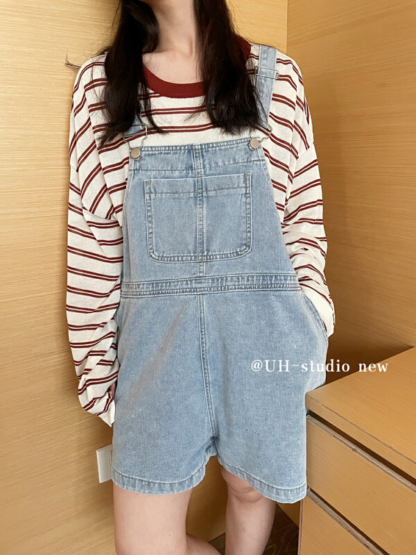 [uh] versatile age reducing denim suspenders (with adjustable buckle) 7798# hjy