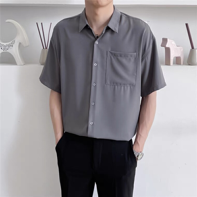 [Macallan] simple and versatile single Pocket Shirt 2174# ZZL