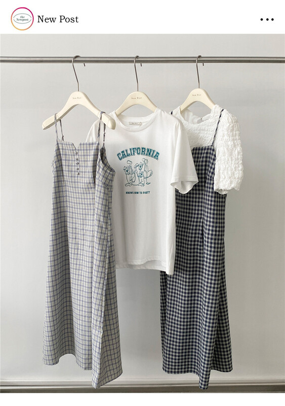 New year in early spring! [new post] suspender color matching thin foreign dress (excluding T-shirt) 7785# cqw