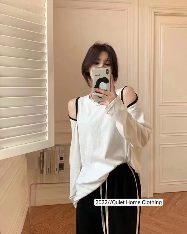 [xiaoshidai] striped Korean versatile sunscreen shirt 8970# WTT