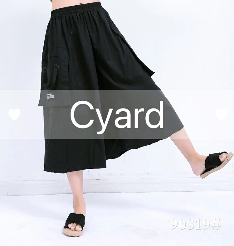 [cyard] Korean wide leg fashion skirt pants 90819# L