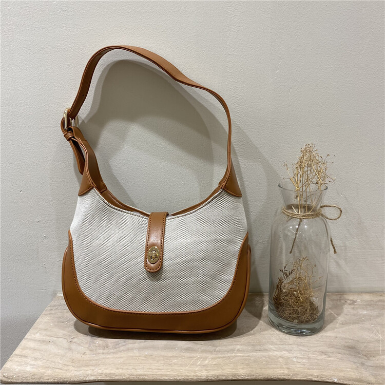 [misslan] Korean linen color matching shoulder bag e098# XJ