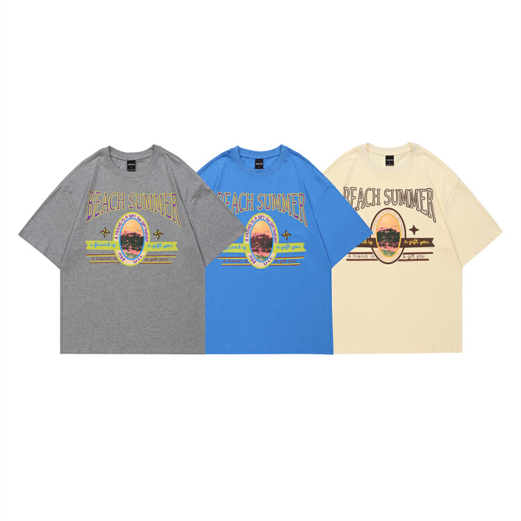 New in early summer! [vincede] simple personalized pattern versatile short sleeve T-shirt xd796# CSX