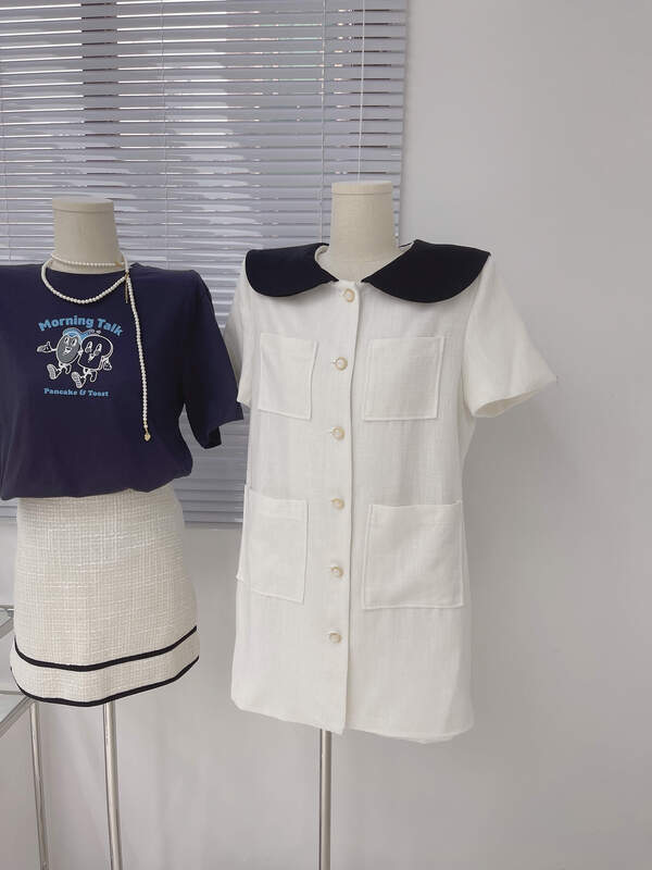 [C onyi] textured linen elegant dress c223-3535# HLL