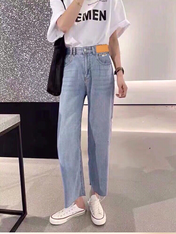 [lsjd] ultra thin breathable casual wide leg octant jeans mt6506# WTT