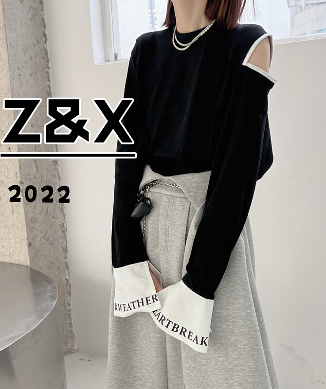 早春上新!【Z&X】韓系拼色舒適長袖T恤  1039#  LSW