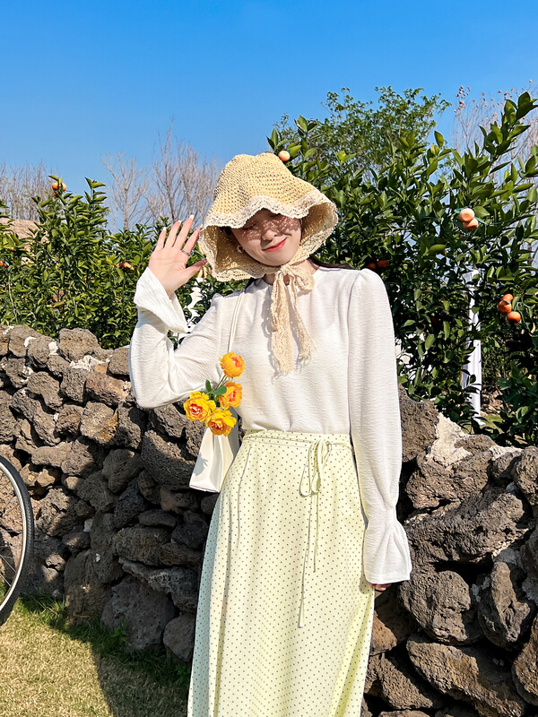 New year in early spring! [rong'er family] simple and versatile small shirt 92153# hjy