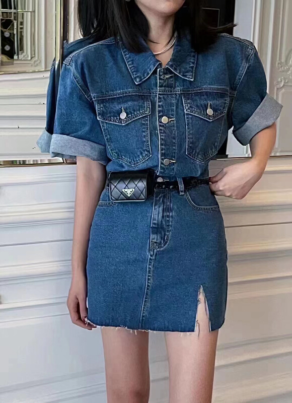 [RM. HH] fashion temperament commuter simple dress (without belt and waist bag) 2112# PCZ