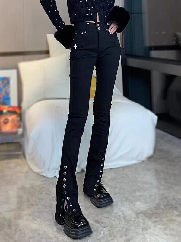 New year in early spring! [kakajia] comfortable, versatile, slim embroidered jeans 9012# ozq