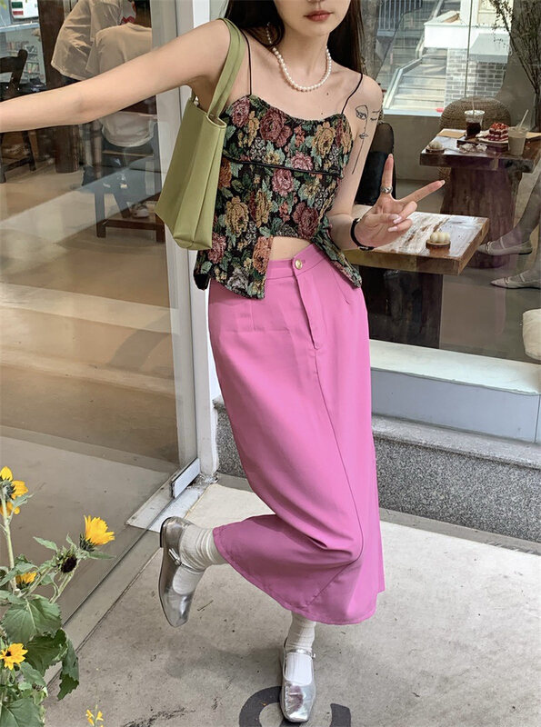New in early summer! [timely rain] Han Feng's sweet skirt (only selling skirt) 67039# WPL
