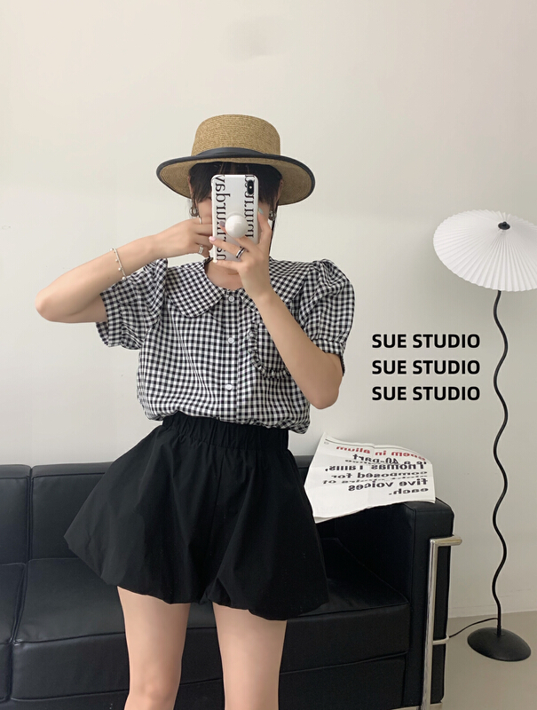 [SUE STUDIO] Korean Plaid Joker Jacket 22281# ZJY