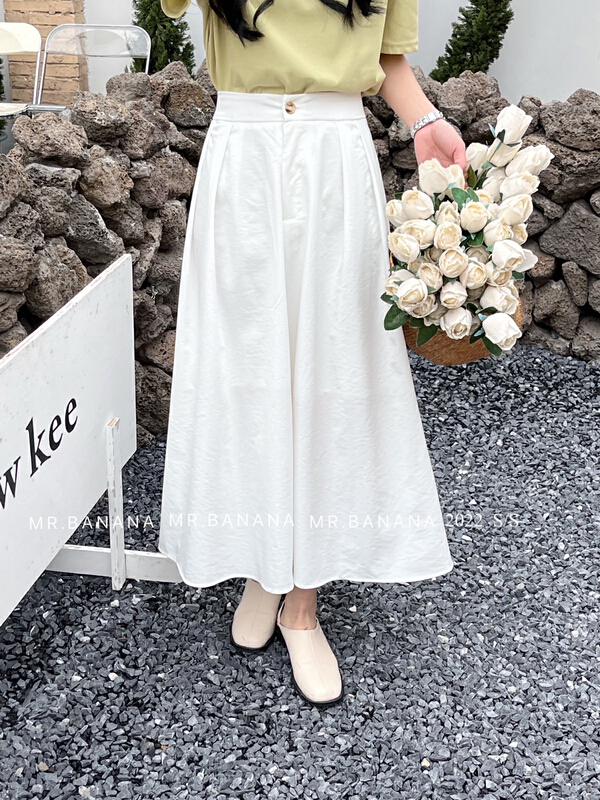 New year in early spring! [mr.banana] Korean version simple temperament, versatile slim skirt 1072# L