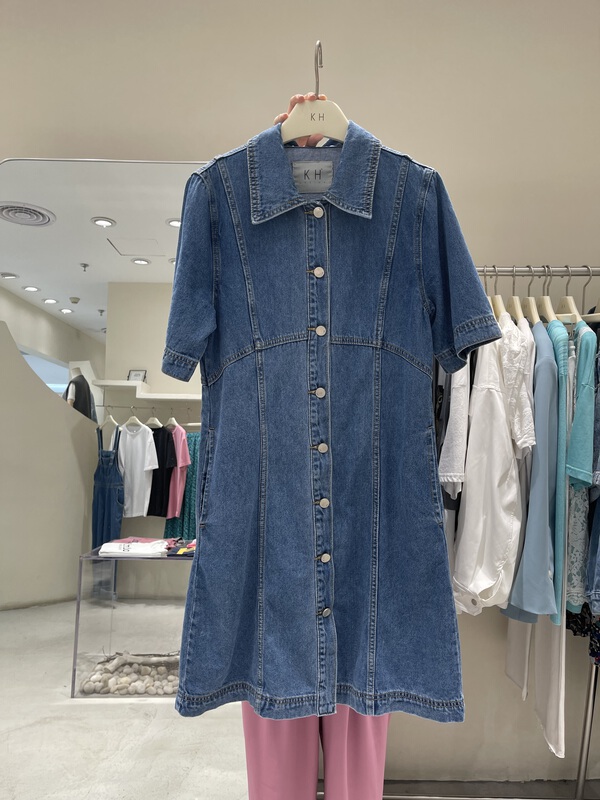 [KH] simple sweet cool cute denim skirt nz176# cqw