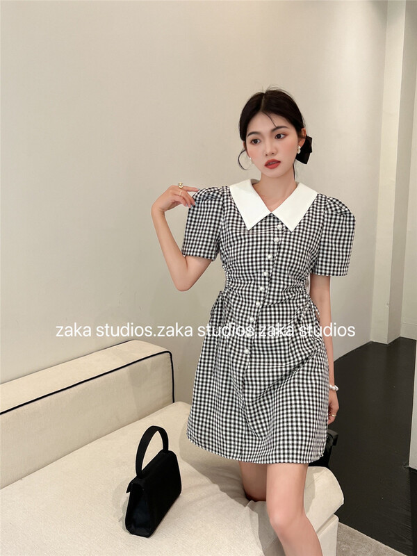 【ZAKA】泡泡袖淑女氣質連衣裙  58298#  LL