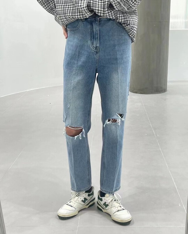 New year in early spring! [x.t] simple ripped and versatile jeans 1263# ZZL