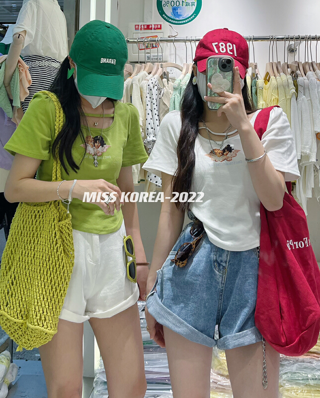 【MISS KOREA】小眾天使寶寶短袖T恤(單賣短袖)  6656#  HBX