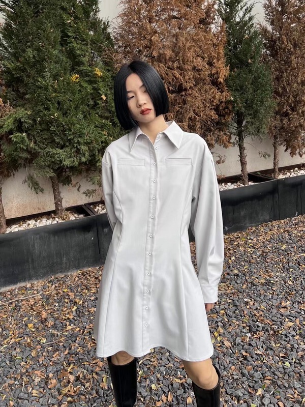 Original price 62.04! [nesha SDD] Korean version waist closing design slim dress 8088# WTT