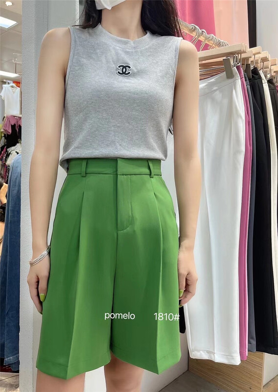 [grapefruit] Korean version simple solid color five point trousers 1810# hjy