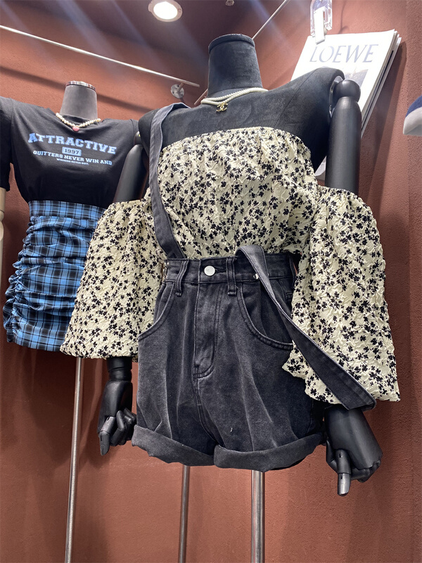 New in early summer! [goblin] fashion personality versatile one shoulder blouse 9355# lwy
