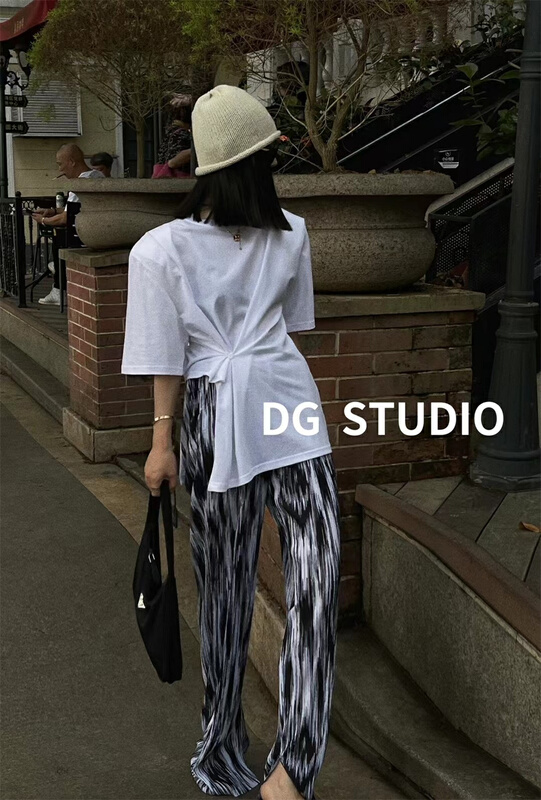 [DG] fashionable design shoulder pad short sleeve T-shirt 8099# XJ