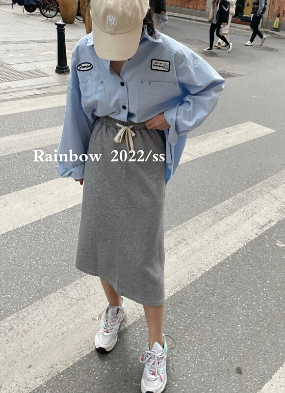 goods in stock! Original price 55.27! [rainbow] irregular and versatile fashion skirt 11779# WTT
