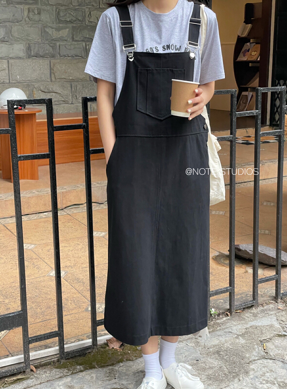 goods in stock! [note] Korean ins versatile casual wash strap skirt 22063# HBx