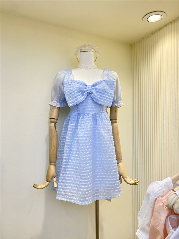 [AI Shang] lady bow sweet dress 98162# hjy