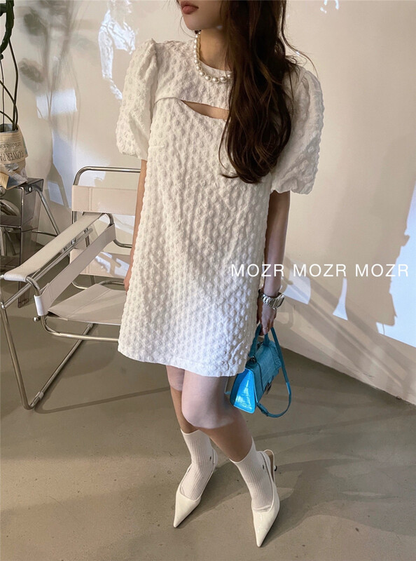 [mozr] hollow out lady dress 22089# XYJ